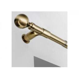 28mm Room Darkening Corner Bracket for Curtain Poles - Antique Brass - Antique Brass - thumbnail 5