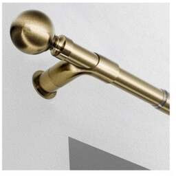 28mm Room Darkening Corner Bracket for Curtain Poles - Antique Brass - Antique Brass - thumbnail 3