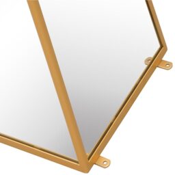 The Obelisk Gold Metal Edged Mirrored Ornament - Gold / 30cm - thumbnail 5
