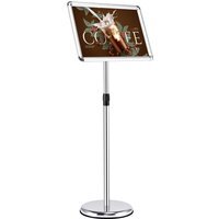 Adjustable Poster Stand Presentation Stand - Silver - image 1