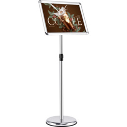 Adjustable Poster Stand Presentation Stand - Silver - thumbnail 2