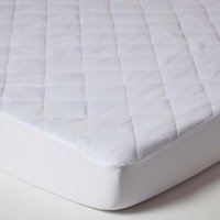 Anti Allergy Quilted Mattress Protector - White / Single
