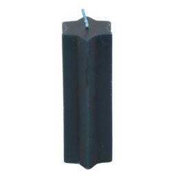 Navy Starry Night Taper Candle Unscented Star Shaped Decor - Teal - thumbnail 5