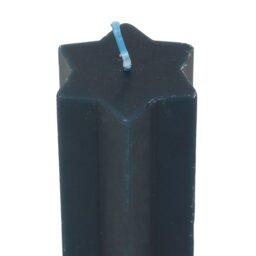 Navy Starry Night Taper Candle Unscented Star Shaped Decor - Teal - thumbnail 2