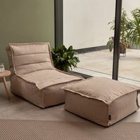 icon Dolce Indoor Outdoor Lounger Bean Bag - OEKO-TEX certified - Natural Beige / 7.45kg - thumbnail 1