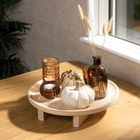 Neutral Pumpkin Candle Tray