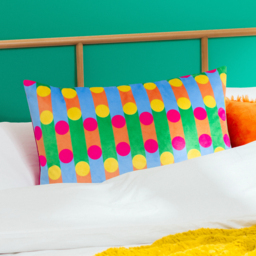 Bon Bon Velvet Cushion - Multicolour / Feather - thumbnail 4