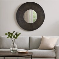 Mazzone Square Framed Wall Mirror - Grey - image 1