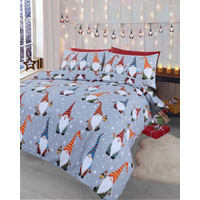 Fun Loving Singing Gonks Duvet Set - Grey/Multi / Double