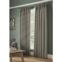 Essential Pencil Pleat Taped Top Curtains - Silver / 117cm / 183cm