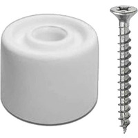 Pack of 2 Dzina Rubber Door Stops and Wall Protectors - White