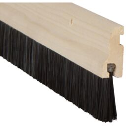 Wood Stormguard Draught Excluder Premium Bottom Door Seal Strip Paintable 914mm - Grey - thumbnail 2