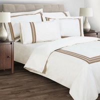 330 Thread Count Luxury Knightsbridge Duvet Cover - White / Single - image 1