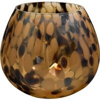 Amber Confetti Candle Holder