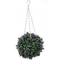 Lavender Artificial Topiary Ball  - Green - thumbnail 1