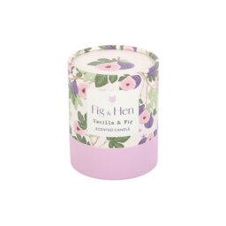 Vanilla Fig Scented Candle Fresh Fruity Relaxing Glow - Purple - thumbnail 3