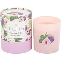 Vanilla Fig Scented Candle Fresh Fruity Relaxing Glow - Purple