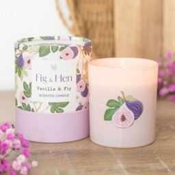 Vanilla Fig Scented Candle Fresh Fruity Relaxing Glow - Purple - thumbnail 4