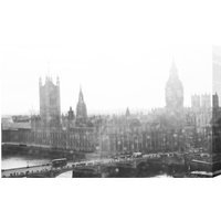 London Calming Ben Photographic Print Wrapped on Canvas - Black / 112cm