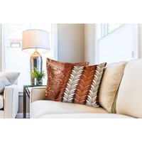 Willow Cushion Cover - Burnt Orange