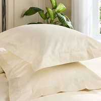 Hotel Pure Luxury 5 Star Oxford Pillowcase - Pair Cream - Cream