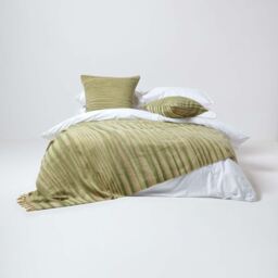 Cotton Chenille Tie Dye Cushion Cover - Green / 60cm - thumbnail 4