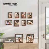 SONGMICS Set of 10 Photo Frame,Picture Frames with 16 Mats - Bronze - thumbnail 1