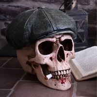 The Boss' Skull With His Flat Cap Ornament - 18.5cm
