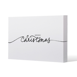 Merry Christmas Hand Drawn Lettering Gallery Canvas - White / 31cm / 41cm - thumbnail 2
