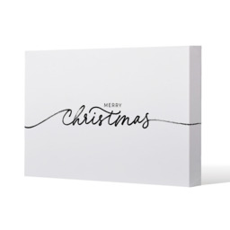 Merry Christmas Hand Drawn Lettering Gallery Canvas - White / 31cm / 41cm - thumbnail 3