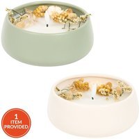 Floral Ceramic LED Candle