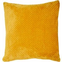 Jumbo Fleece Cushion - Ochre