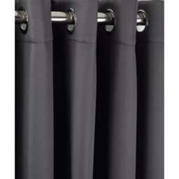 Woven Thermal Blackout Eyelet Curtains - Charcoal / 228cm / 168cm - thumbnail 2