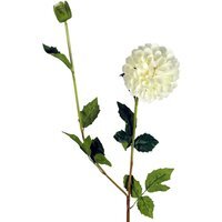 Artificial Dahlia PomPom Flower Stem - Dhalia Cream Flower