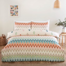 Bali Microfibre Polyester Chevron Complete Set With Pillowcase - Multicolor / King - thumbnail 3