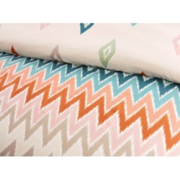 Bali Microfibre Polyester Chevron Complete Set With Pillowcase - Multicolor / King - thumbnail 2