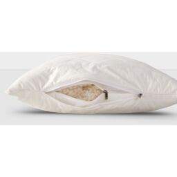 Homescapes Premium Wool King Size Pillow with Quilted Case - White - thumbnail 4