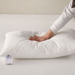 Homescapes Premium Wool King Size Pillow with Quilted Case - White - thumbnail 2