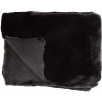 Bosie Lamina Black Faux Fur Throw - Black