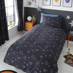 Solar System Kids Bedding Duvet Cover Set - Blue / Double - thumbnail 2
