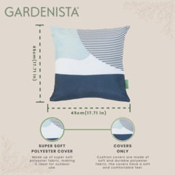 Abstract Printed Garden Scatter Cushion Cover - Ocean Ravine / 1 / Ocean Ravine - thumbnail 4