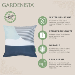 Abstract Printed Garden Scatter Cushion Cover - Ocean Ravine / 1 / Ocean Ravine - thumbnail 3