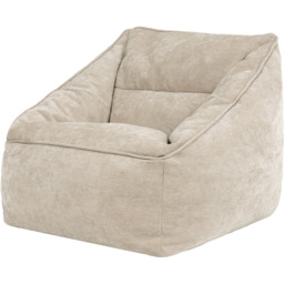 icon Natalia Giant Chenille Armchair Bean Bag - Natural - thumbnail 2