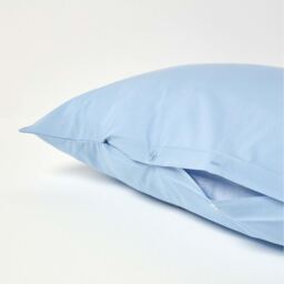 200 Thread Count Egyptian Cotton V Shape Pillowcase - Blue - thumbnail 5