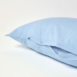 200 Thread Count Egyptian Cotton V Shape Pillowcase - Blue - thumbnail 3