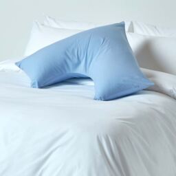 200 Thread Count Egyptian Cotton V Shape Pillowcase - Blue - thumbnail 4