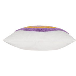 Rainbow Tassels Tufted Cushion - White / 80% Polyester, 20% Feather - thumbnail 4