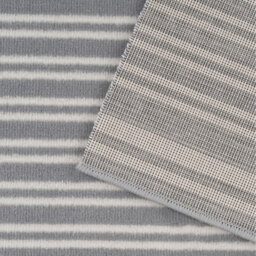 Striped Cut To Measure Stair Carpet Runner - Grey / 792cm x 70cm - thumbnail 4