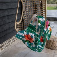 Tropical Leaves Geometrics Blanket - Green - image 1