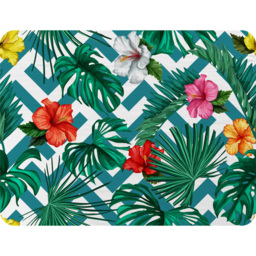 Tropical Leaves  Geometrics Blanket - Green - thumbnail 2
